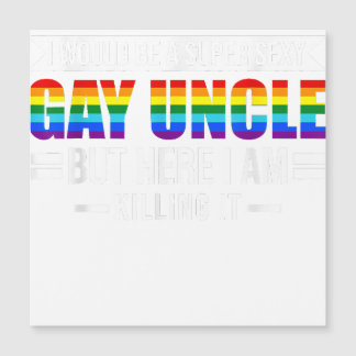Ein supersexy Gay Uncle Guncle Magnetkarte
