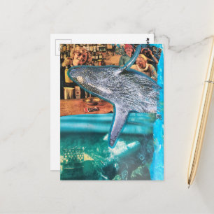 Ein surrealer Wal in der Bar Postkarte