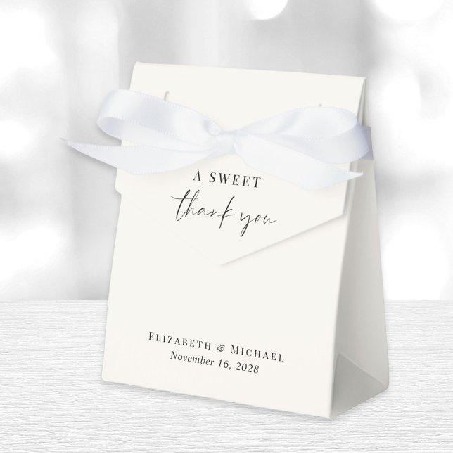 Ein süß-Dankeschön an Cream Wedding Geschenkschachtel (Von Creator hochgeladen)