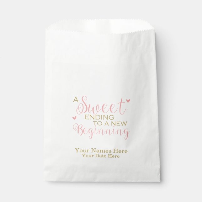 Ein Süß, der zu neuen Gunst-Taschen, Gastgeschenke Geschenktütchen (Vorderseite)