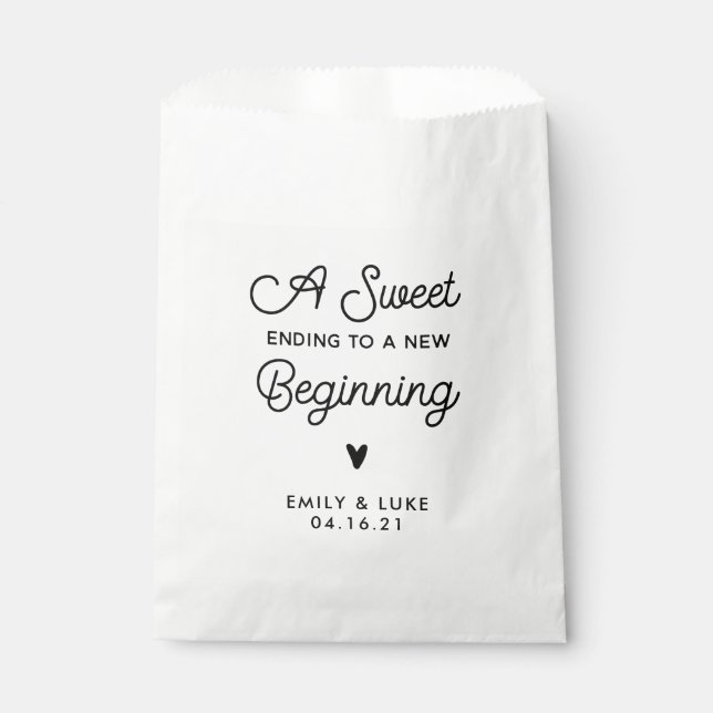 Ein süßer Abschluss für eine neue Beginnensöhnungs Geschenktütchen (Vorderseite)