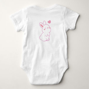 Ein süßer Body für Hasen Baby Strampler