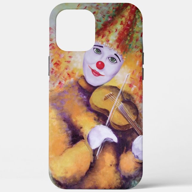 Ein süßer Clown, der Geige spielt Case-Mate iPhone Hülle (Rückseite)