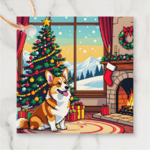 Ein süßer festlicher Corgi Weihnachten