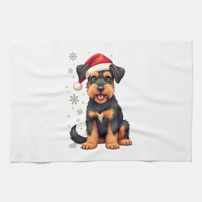 Ein süßer Hund Border Collie [RB#10009]  Geschirrtuch (Horizontal)