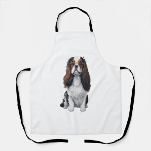 Ein süßer Hund King Charles Spaniel Schürze