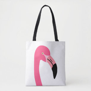 Ein süßer rosa Flamingo isoliert Tasche
