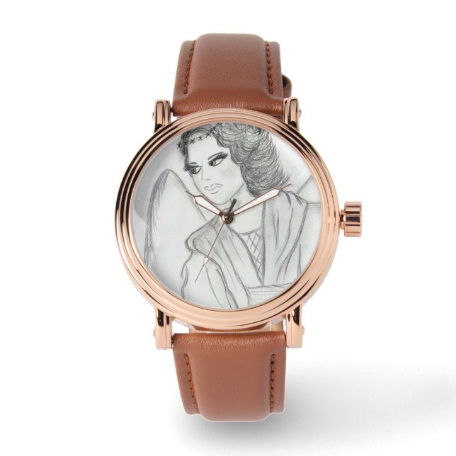Ein süßer Weihnachtsgel Armbanduhr (Vorderseite)