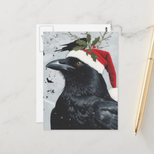 Ein süßer Weihnachtsrabe Postkarte
