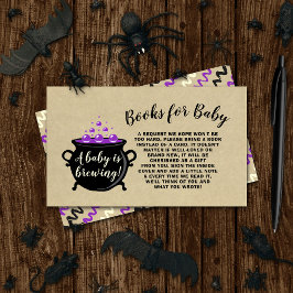 Ein süßes Baby braut Halloween Baby Duschbuch Begleitkarte