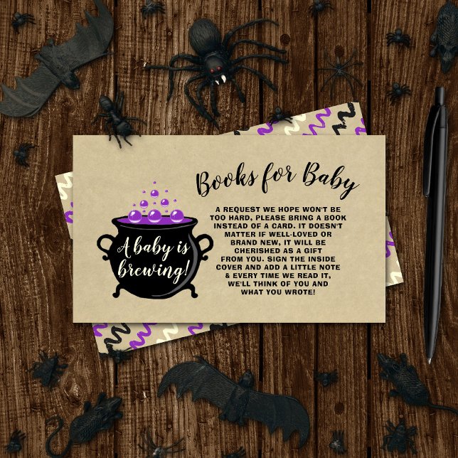 Ein süßes Baby braut Halloween Baby Duschbuch Begleitkarte (Von Creator hochgeladen)