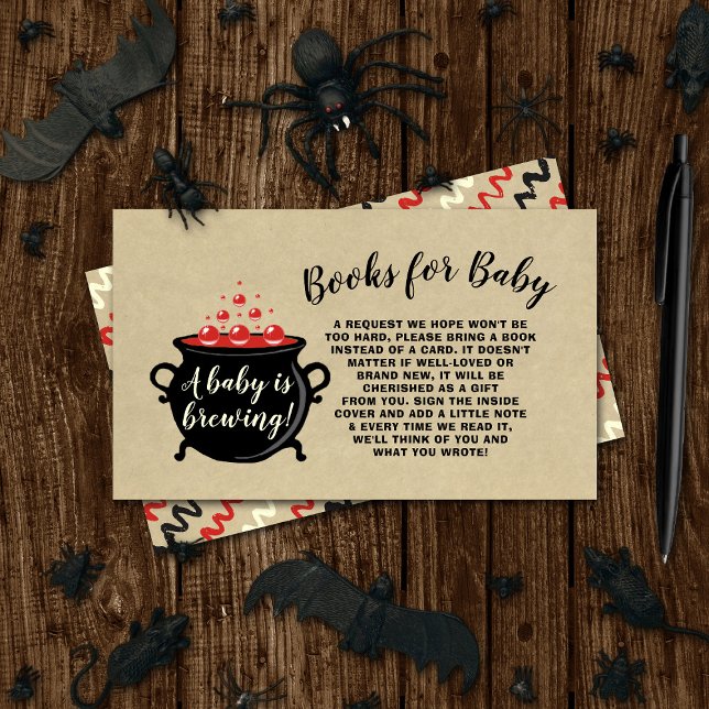 Ein süßes Baby braut Halloween Baby Duschbuch Begleitkarte (Von Creator hochgeladen)