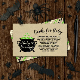 Ein süßes Baby braut Halloween Baby Duschbuch Begleitkarte