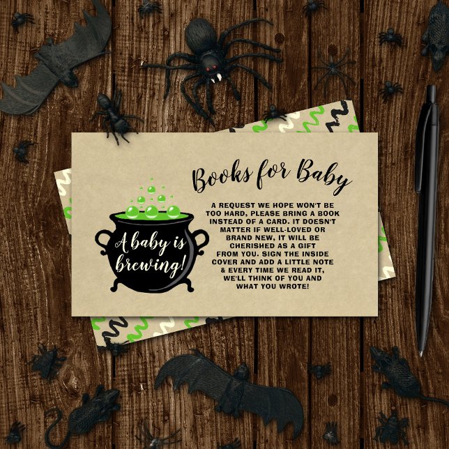 Ein süßes Baby braut Halloween Baby Duschbuch Begleitkarte (Von Creator hochgeladen)