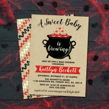 Ein süßes Baby braut Halloween-Kinderdusche