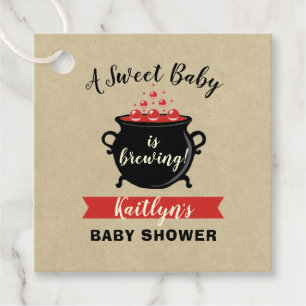 Ein süßes Baby braut Halloween-Kinderdusche Geschenkanhänger