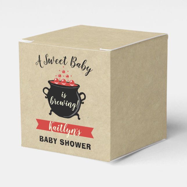Ein süßes Baby braut Halloween-Kinderdusche Geschenkschachtel (Vorderseite)