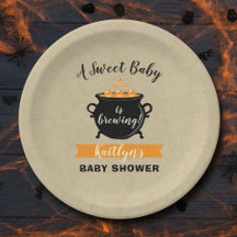 Ein süßes Baby braut Halloween-Kinderdusche