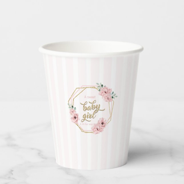 Ein süßes Baby Girl Boho Pappbecher (Vorderseite)