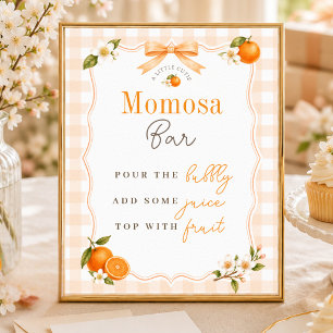 Ein süßes Baby Shower Momosa Bar Party Schild