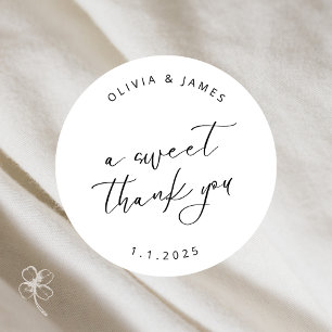 Ein süßes Dankeschön an Aufkleber