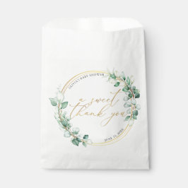 Ein süßes Dankeschön Eukalyptus Greenery Baby Dusc Geschenktütchen