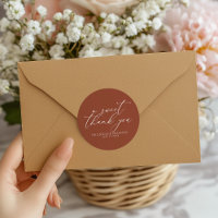Ein süßes Dankeschön Terracotta Burnt Orange Weddi
