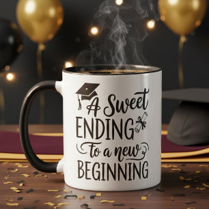 Ein süßes Ende zu einem neuen Anfang Abschlusszita Tasse