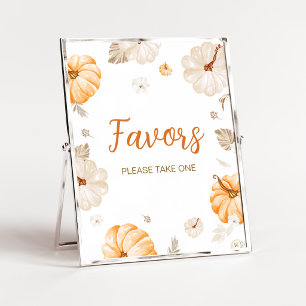 Ein Süßes Kleines Kürbis Geschenke Schild