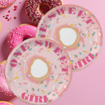 Ein süßes Mädchen Pastell Einhorn Donuts Geburtsta