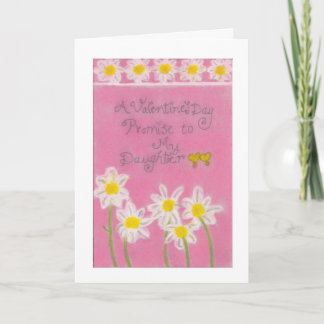 Ein süßes Valentin" Versprechen" an meine Töchter Feiertagskarte