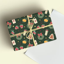 Ein süßes Winterfest-Geschenkpapier