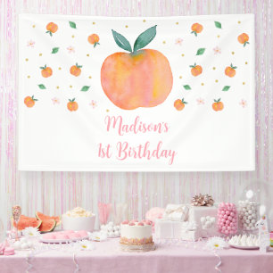 Ein Sweet Peach Geburtstag Banner