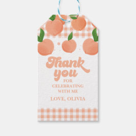 Ein Sweet Peach Geburtstag Geschenkanhänger