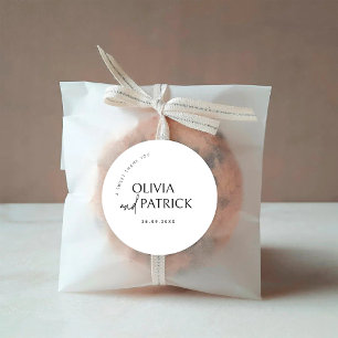 Ein Sweet Vielen Dank Gastgeschenk Hochzeit Aufkle Runder Aufkleber