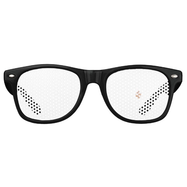 Ein symmetrisches Design mit braunem geometrischem Partybrille (Vorderseite)