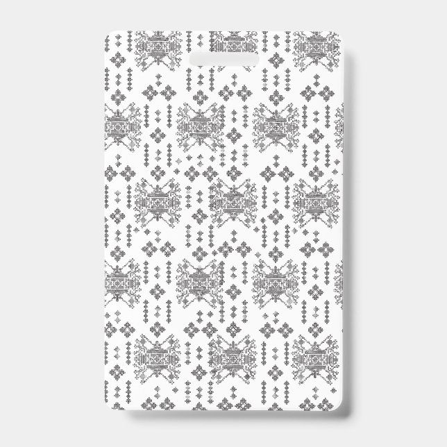 Ein symmetrisches monochromes Design mit komplexen Ausweis (Vorderseite)