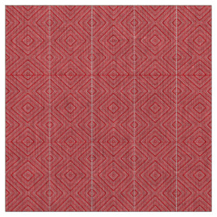 Ein symmetrisches Muster mit rot, orange und p Stoff