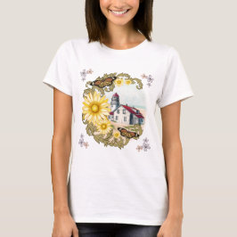 Ein T - Shirt in einem Leuchtturm für Schmetterlin