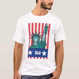 Ein T-Shirt mit dem amerikanischen Symbol der Frei