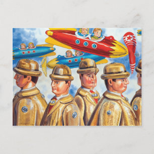 "Ein Tag am Flughafen" Postkarte