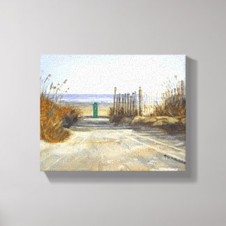 Ein Tag am Strand Leinwanddruck