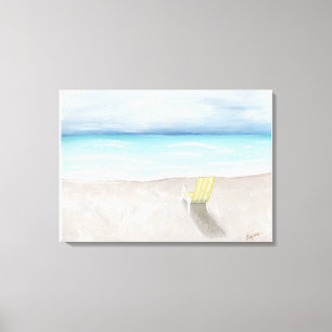Ein Tag am Strand Leinwanddruck