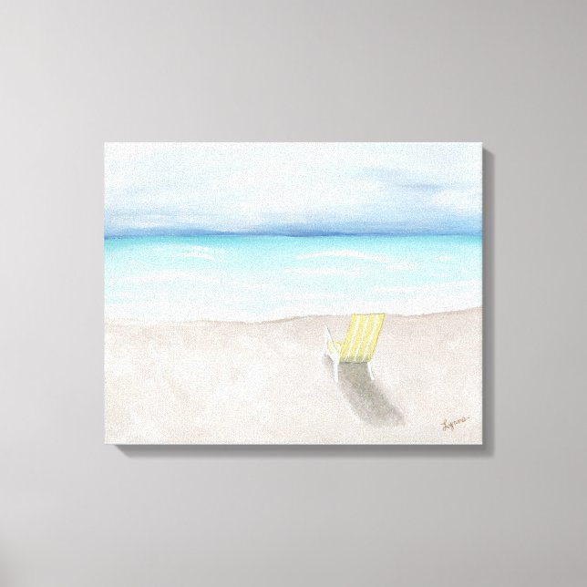 Ein Tag am Strand Leinwanddruck (Vorderseite)