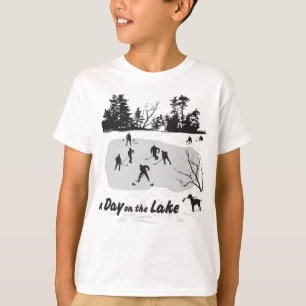 Ein Tag auf dem Lake Pond Hockey Jugend T-Shirt