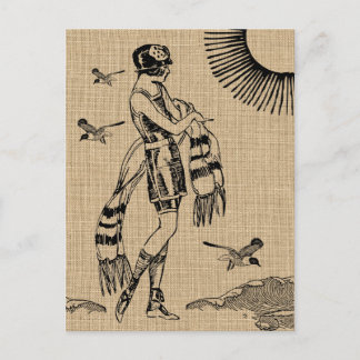 Ein Tag auf der Strandpostkarte Postkarte