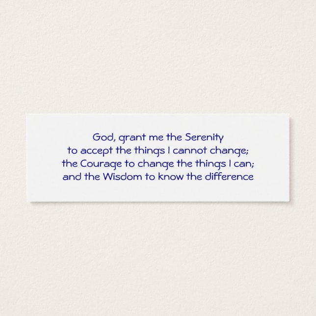 Ein Tag bei einem Time Radiation Lesezeichen (Rückseite)