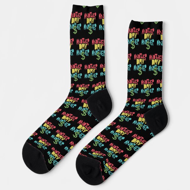 Ein Tag Ein Dollar Socken (Linkes Detail)