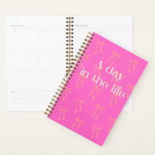 Ein Tag im Life Pink Bow Planer