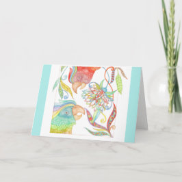 Ein Tag im Paradies "erhalten wohle" Karte in